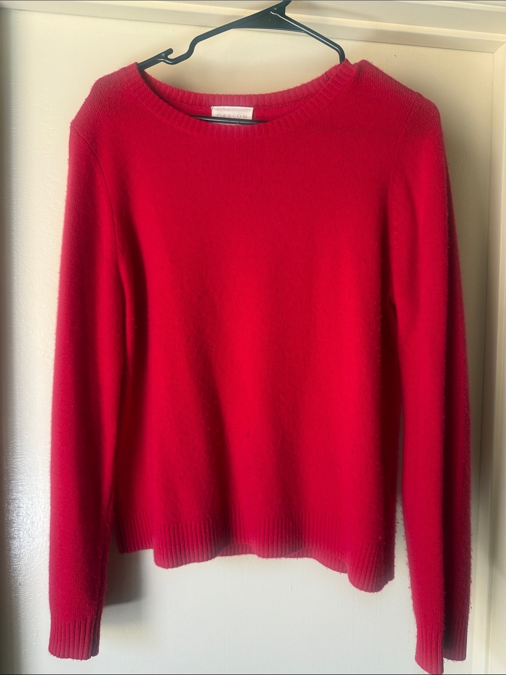 Women’s Cashmere Crewneck Red Sweater